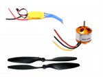 RC Brushless Motor 2212 with 30A ESC and Propeller Pair