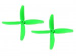 Propeller pairs 4 Blades 5x4.5 Green(CW/CCW) 2pcs Set